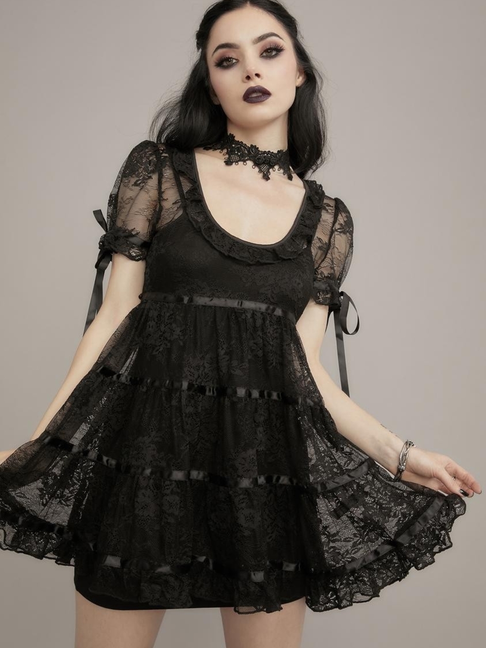 Dolls Kill Widow House On The Hill Mini Dress